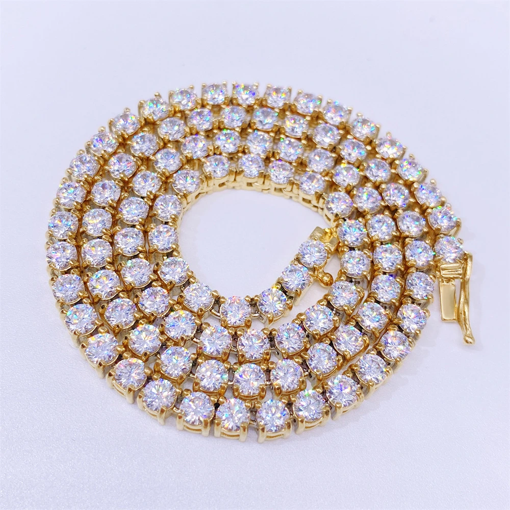 Hip-Hop Simple Style Solid Color Stainless Steel Plating Inlay Zircon Necklace 4 Hip-Hop Simple Style Solid Color Stainless Steel Plating Inlay Zircon Necklace - Image 4