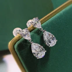 1 Pair Simple Style Commute Water Droplets Sterling Silver Inlay High Carbon Diamond Drop Earrings 11 1 Pair Simple Style Commute Water Droplets Sterling Silver Inlay High Carbon Diamond Drop Earrings -Deals Glis Jewel Store 1655412881170239488 1