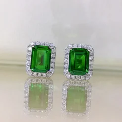 1 Pair Elegant Retro Square Sterling Silver Inlay Zircon Ear Studs 11 1 Pair Elegant Retro Square Sterling Silver Inlay Zircon Ear Studs -Deals Glis Jewel Store 1655412909326602240 1
