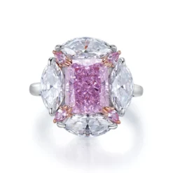 Sweet Oval Sterling Silver Inlay High Carbon Diamond Rings -Deals Glis Jewel Store 1655413116516831232