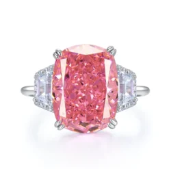 Luxurious Oval Sterling Silver Inlay High Carbon Diamond Rings -Deals Glis Jewel Store 1655415937647644672