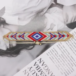 Vacation Color Block Rhombus Glass Rope Women'S Bracelets -Deals Glis Jewel Store 1657950168814850048