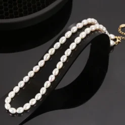 Elegant Simple Style Round Freshwater Pearl Sterling Silver Beaded Necklace 6 Elegant Simple Style Round Freshwater Pearl Sterling Silver Beaded Necklace -Deals Glis Jewel Store 1658715513251041280