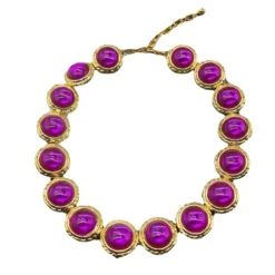 Vintage Style Solid Color Alloy Glass Plating Women'S Necklace 9 Vintage Style Solid Color Alloy Glass Plating Women'S Necklace -Deals Glis Jewel Store 1659832060682047488