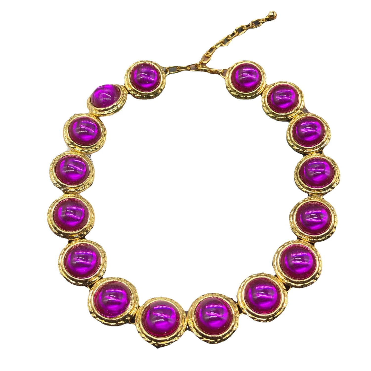 Vintage Style Solid Color Alloy Glass Plating Women'S Necklace 4 Vintage Style Solid Color Alloy Glass Plating Women'S Necklace - Image 4