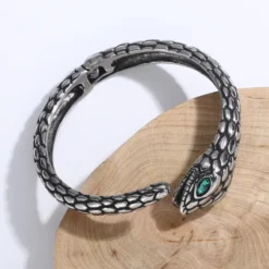 Hip-Hop Snake Titanium Steel Plating Bangle 16 Hip-Hop Snake Titanium Steel Plating Bangle -Deals Glis Jewel Store 1660925843565842432