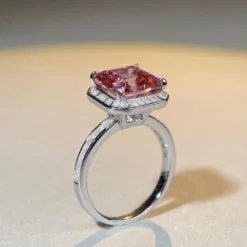 Wholesale Simple Style Square Sterling Silver Inlay Zircon Rings -Deals Glis Jewel Store 1660938988577492992