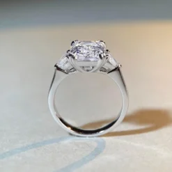 Wholesale Simple Style Square Sterling Silver Plating Inlay Zircon Rings -Deals Glis Jewel Store 1660940530017767424