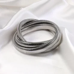 Exaggerated Simple Style Solid Color Stainless Steel Polishing Plating Bangle -Deals Glis Jewel Store 1660940925377056768