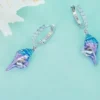 1 Pair Vacation Beach Conch Plating Sterling Silver Drop Earrings