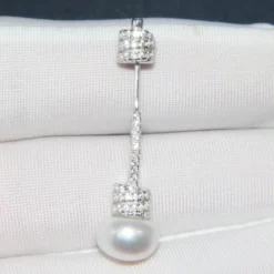 1 Piece Simple Style Geometric Inlay Sterling Silver Artificial Gemstones Ear Studs -Deals Glis Jewel Store 1661576819201150976