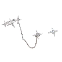 1 Pair Sweet Star Inlay Sterling Silver Artificial Gemstones Ear Studs 10 1 Pair Sweet Star Inlay Sterling Silver Artificial Gemstones Ear Studs -Deals Glis Jewel Store 1661576831939252224