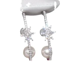 1 Pair Lady Star Inlay Flakes Sterling Silver Artificial Gemstones Ear Studs 9 1 Pair Lady Star Inlay Flakes Sterling Silver Artificial Gemstones Ear Studs -Deals Glis Jewel Store 1661576938973696000