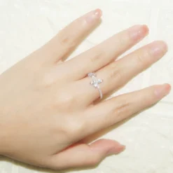 Classic Style Butterfly Sterling Silver Inlay Artificial Gemstones Rings 9 Classic Style Butterfly Sterling Silver Inlay Artificial Gemstones Rings -Deals Glis Jewel Store 1661577096486588416