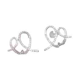 1 Pair Classic Style Geometric Inlay Sterling Silver Artificial Gemstones Ear Studs -Deals Glis Jewel Store 1661577451962241024