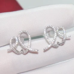 1 Pair Classic Style Geometric Inlay Sterling Silver Artificial Gemstones Ear Studs -Deals Glis Jewel Store 1661577467162398720