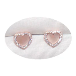 1 Pair Classic Style Heart Shape Inlay Sterling Silver Artificial Gemstones Ear Studs 10 1 Pair Classic Style Heart Shape Inlay Sterling Silver Artificial Gemstones Ear Studs -Deals Glis Jewel Store 1661577497986338816