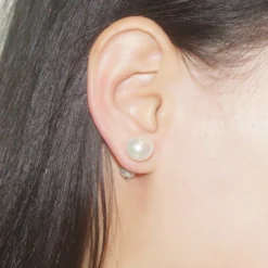 1 Piece Commute Solid Color Inlay Sterling Silver Artificial Gemstones Ear Studs -Deals Glis Jewel Store 1661577612801216512