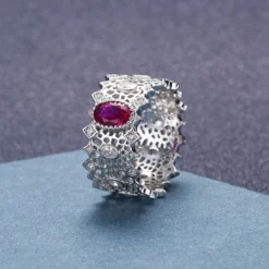 Wholesale Luxurious Wedding Shiny Oval Sterling Silver Plating Inlay White Gold Plated High Carbon Diamond Rings -Deals Glis Jewel Store 1661646164057001984