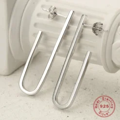 1 Pair Elegant Luxurious Queen Geometric Plating Sterling Silver White Gold Plated Ear Studs -Deals Glis Jewel Store 1661676349070381056