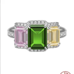 Wholesale Classical Luxurious Shiny Geometric Sterling Silver Plating Inlay White Gold Plated High Carbon Diamond Rings 8 Wholesale Classical Luxurious Shiny Geometric Sterling Silver Plating Inlay White Gold Plated High Carbon Diamond Rings -Deals Glis Jewel Store 1661679761732276224