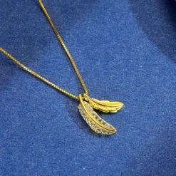 Casual Simple Style Leaf Sterling Silver Plating Inlay Zircon Necklace 10 Casual Simple Style Leaf Sterling Silver Plating Inlay Zircon Necklace -Deals Glis Jewel Store 1662278874425331712