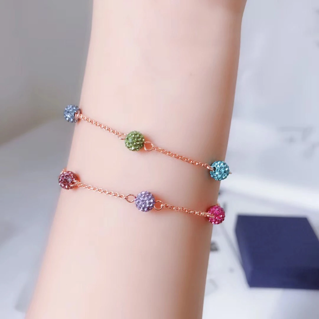 Elegant Round Alloy Plating Inlay Artificial Gemstones Women'S Bracelets 6 Elegant Round Alloy Plating Inlay Artificial Gemstones Women'S Bracelets - Image 6