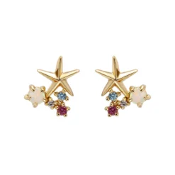 1 Pair IG Style Korean Style Starfish Plating Inlay Sterling Silver Gem 14K Gold Plated Ear Studs 8 1 Pair IG Style Korean Style Starfish Plating Inlay Sterling Silver Gem 14K Gold Plated Ear Studs -Deals Glis Jewel Store 1664537961657667584