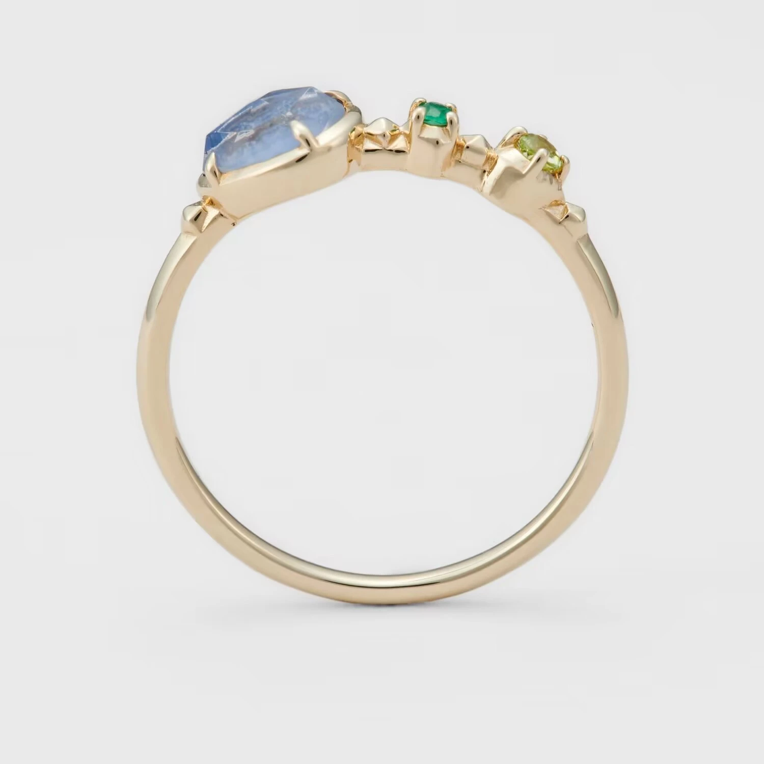 Wholesale Elegant Lady Geometric Sterling Silver Plating Inlay Gem Rings 4 Wholesale Elegant Lady Geometric Sterling Silver Plating Inlay Gem Rings - Image 4