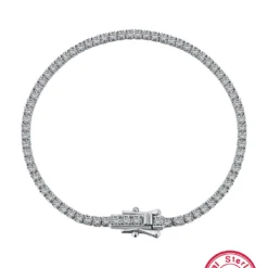 Elegant Luxurious Round Sterling Silver Plating Inlay Zircon White Gold Plated Tennis Bracelet 7 Elegant Luxurious Round Sterling Silver Plating Inlay Zircon White Gold Plated Tennis Bracelet -Deals Glis Jewel Store 1664926990748225536
