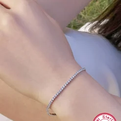Elegant Luxurious Round Sterling Silver Plating Inlay Zircon White Gold Plated Tennis Bracelet 8 Elegant Luxurious Round Sterling Silver Plating Inlay Zircon White Gold Plated Tennis Bracelet -Deals Glis Jewel Store 1664926991041826816