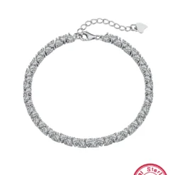 Elegant Luxurious Heart Shape Sterling Silver Inlay Zircon White Gold Plated Bracelets -Deals Glis Jewel Store 1665544908515184640