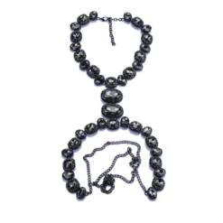 Exaggerated Geometric Alloy Plating Inlay Artificial Gemstones Women'S Long Necklace -Deals Glis Jewel Store 1666284559039336448