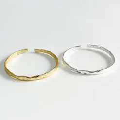 Simple Style Solid Color Sterling Silver Polishing Cuff Bracelets -Deals Glis Jewel Store 1666285784799514624