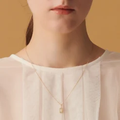 Simple Style Water Droplets Sterling Silver Inlay Gem Pendant Necklace