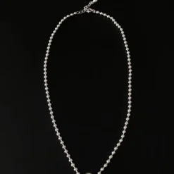 Simple Style Commute Solid Color Sterling Silver Plating Necklace -Deals Glis Jewel Store 1666683439715323904