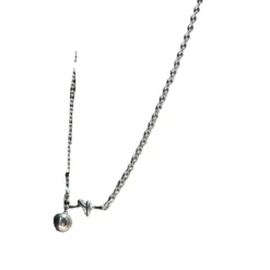 Simple Style Geometric Sterling Silver Plating 18K Gold Plated Pendant Necklace -Deals Glis Jewel Store 1666683500541120512