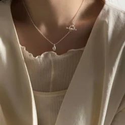 Basic Classic Style Geometric Sterling Silver Plating Pendant Necklace