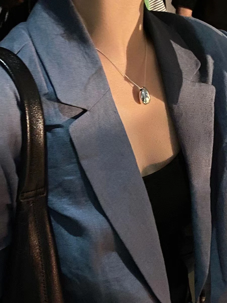 Basic Lady Korean Style Water Droplets Sterling Silver Plating Pendant Necklace 5 Basic Lady Korean Style Water Droplets Sterling Silver Plating Pendant Necklace - Image 5