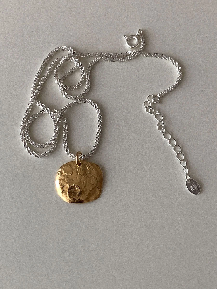 Basic Streetwear Geometric Sterling Silver Plating Pendant Necklace 6 Basic Streetwear Geometric Sterling Silver Plating Pendant Necklace - Image 6