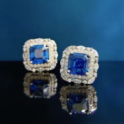 1 Pair Elegant Square Inlay Sterling Silver Zircon Ear Studs -Deals Glis Jewel Store 1666973745643917312