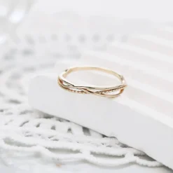 Simple Style Waves Sterling Silver Gold Plated Rings In Bulk 8 Simple Style Waves Sterling Silver Gold Plated Rings In Bulk -Deals Glis Jewel Store 1667356981515653120