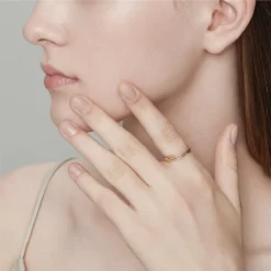 Simple Style Waves Sterling Silver Gold Plated Rings In Bulk 11 Simple Style Waves Sterling Silver Gold Plated Rings In Bulk -Deals Glis Jewel Store 1667356984124510208