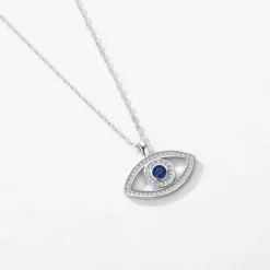 IG Style Retro Devil'S Eye Sterling Silver Plating Hollow Out Inlay Zircon Rhodium Plated Necklace -Deals Glis Jewel Store 1667398244847718400 1