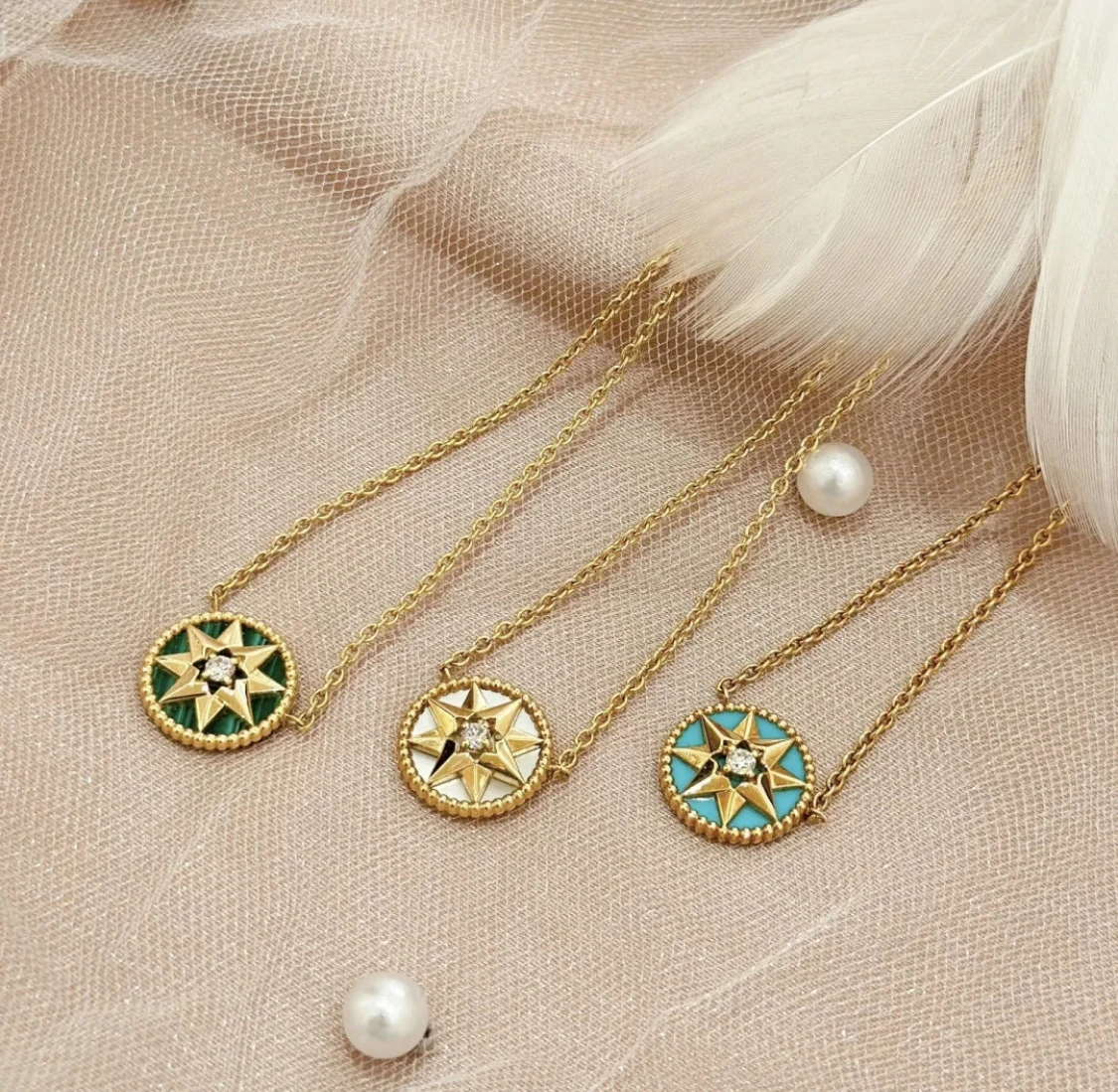 Retro Simple Style Round Star Sterling Silver Inlay Turquoise Agate Shell Pendant Necklace 5 Retro Simple Style Round Star Sterling Silver Inlay Turquoise Agate Shell Pendant Necklace - Image 5