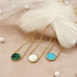 Retro Simple Style Round Star Sterling Silver Inlay Turquoise Agate Shell Pendant Necklace 8 Retro Simple Style Round Star Sterling Silver Inlay Turquoise Agate Shell Pendant Necklace -Deals Glis Jewel Store 1667431393870876672