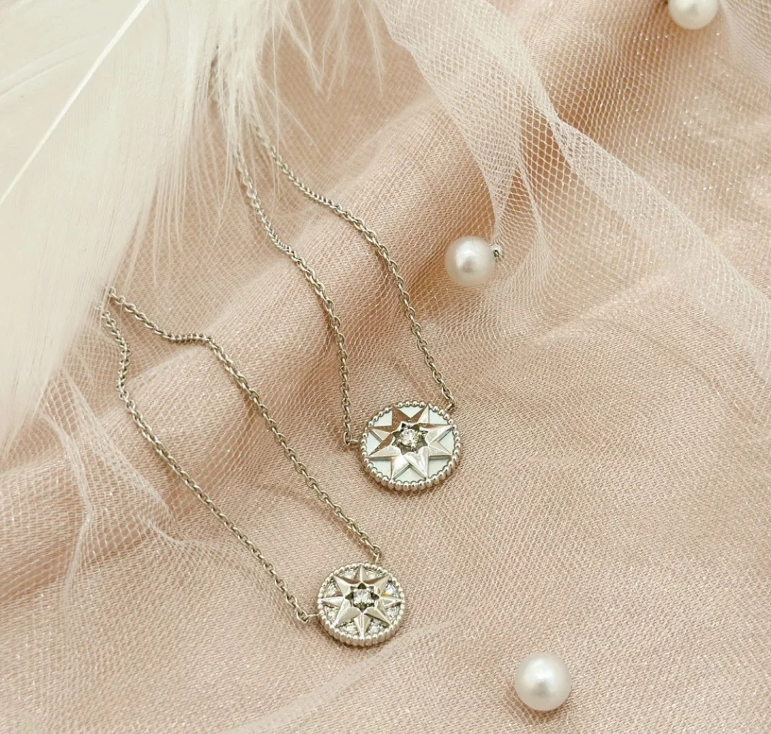 Retro Simple Style Round Star Sterling Silver Inlay Turquoise Agate Shell Pendant Necklace 2 Retro Simple Style Round Star Sterling Silver Inlay Turquoise Agate Shell Pendant Necklace - Image 2