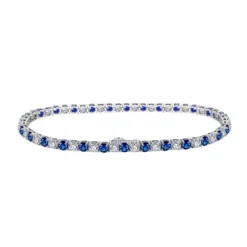 Simple Style Round Sterling Silver Inlay Zircon Tennis Bracelet -Deals Glis Jewel Store 1667443009769312256