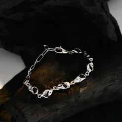 Simple Style Irregular Sterling Silver Plating Bracelets