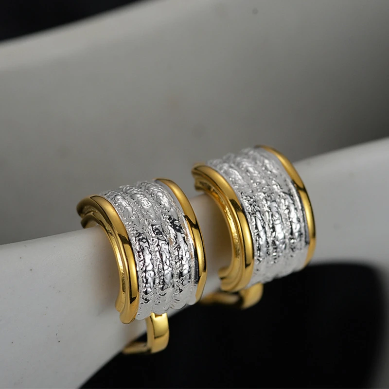 1 Piece Modern Style C Shape Plating Sterling Silver Earrings 6 1 Piece Modern Style C Shape Plating Sterling Silver Earrings - Image 6